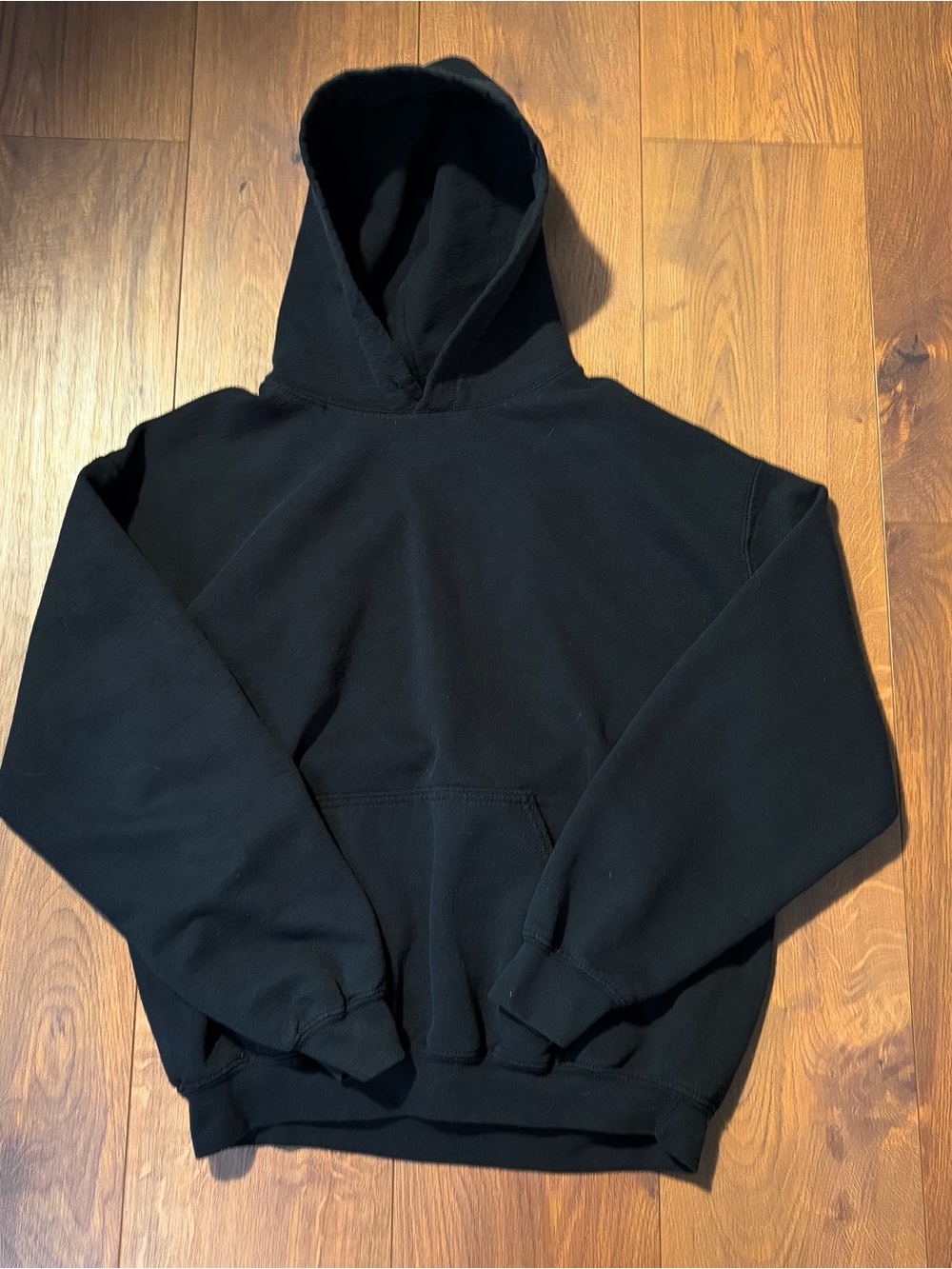 Plain Black Men's Hoodie